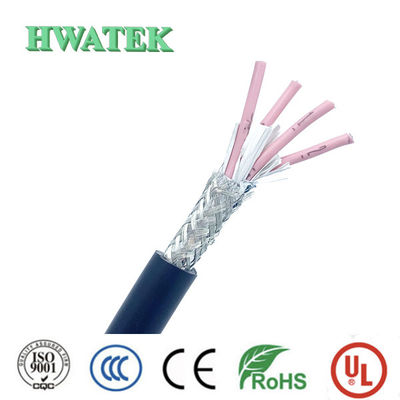 UL2103 1P×26AWG + 2C x 28AWG Kapal berlapis tembaga kaleng bergaris XLPE isolasi PVC Jacket 300V 105 °C pemintalan kabel USB 2.0