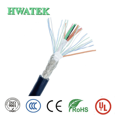 UL 2725 1P X 28 + 2C X 20AWG SHLD PVC BK OD 5MM 30V Kabel Multicore Tahan UV