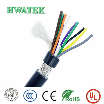 UL2095 4P×24AWG Pengelompokan Pelindung Timah Tembaga Berantai Foma Isolasi PE Jaket PVC Kabel 300V 80 °C