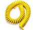 Kabel Power Spiral Terlindung Dengan Outer PUR Sheath, Coiled Electrical Cable UL