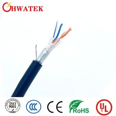 Cat5e Ethernet Kabel dengan UV Resistant PVC Jacket Bare Copper Conductor dan 305m Roll Length untuk Komunikasi Jaringan Berkecepatan Tinggi
