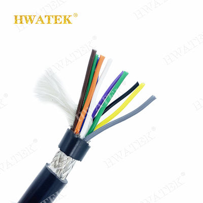 Kabel Fleksibel Industri Terdampar Tembaga Kaleng 3×26AWG Kustom dengan Insulasi PP dan Jaket TPU Nilai 300V