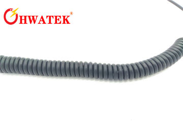 Kabel Power Sheath Spiral TPE / Kabel Ekstensi Keriting Memimpin Tahan Api