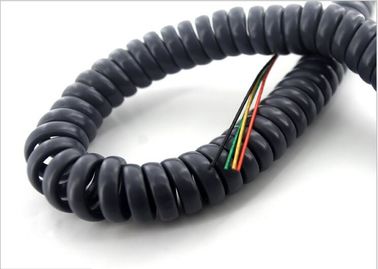 UL Power Spring Push Pull Coil Cord Cable Industrial Spiral Retractable