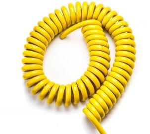 1P × 30AWG + 3C × 30AWG Multi Strands 5 Inti 80 ℃ Bahan TPU Kabel Spiral 30V