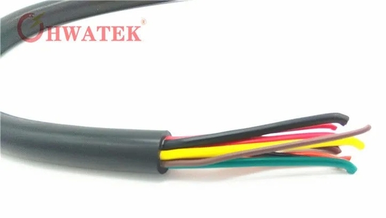 Kabel Rantai Seret yang Disaring 300V 4P-8P Konduktor Tembaga