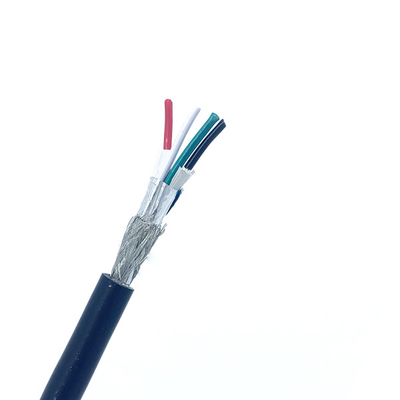 SHLD PVC GY OD 4.8mm Telanjang Tembaga Ul2464 Kabel CE 4CX22AWG