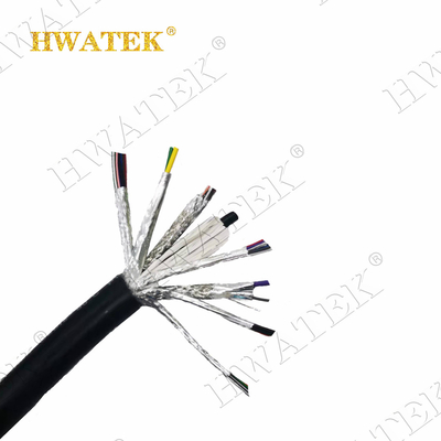 1P × 28AWG + 2C × 26AWG PVC Jacket Shield Kabel Multicore UL 20276 Tinned Copper Stranded