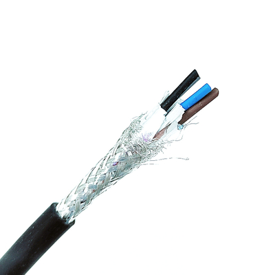 Kaleng Tembaga Terdampar Perisai Kabel AEB UL2919 1P × 24AWG (7 / 0,20 T) 30V Insulasi Jaket PVC